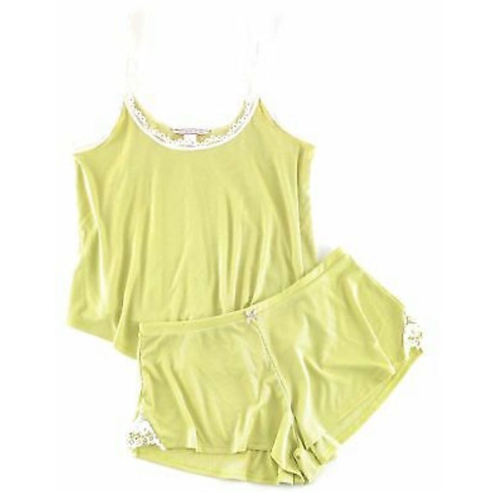Victoria’s Secret Sexy Ultra Soft Ribbed Cami tank & shorts pajama set wheat